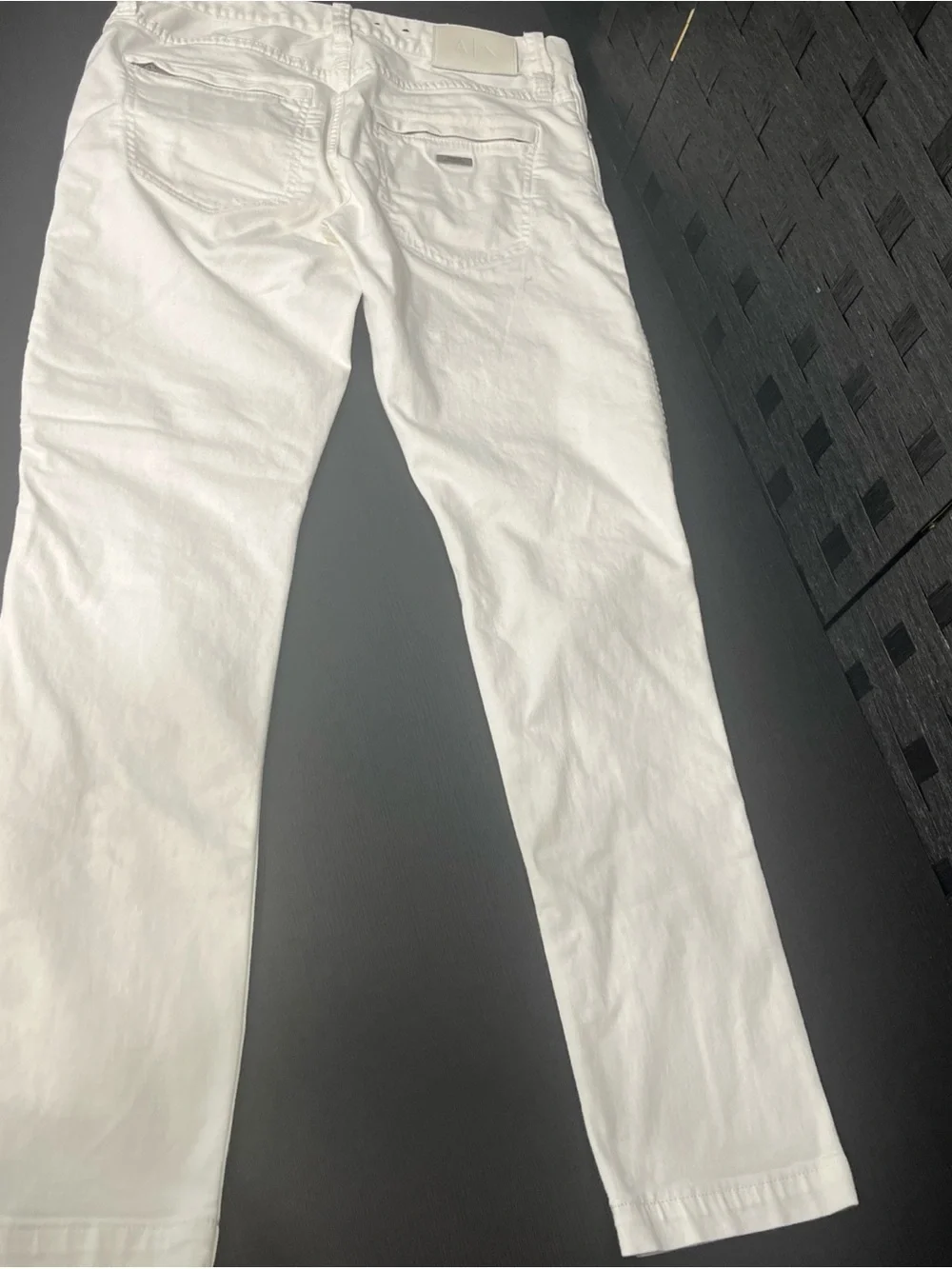 Armani Exchange A|X J27 Men's White Skinny Biker Stretch Jeans 32x30. See Pics